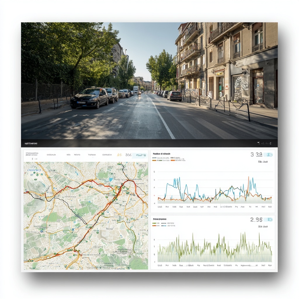 Visualisation d’un fichier ReadyData simulé avec GPS, inertie et typologie OSM