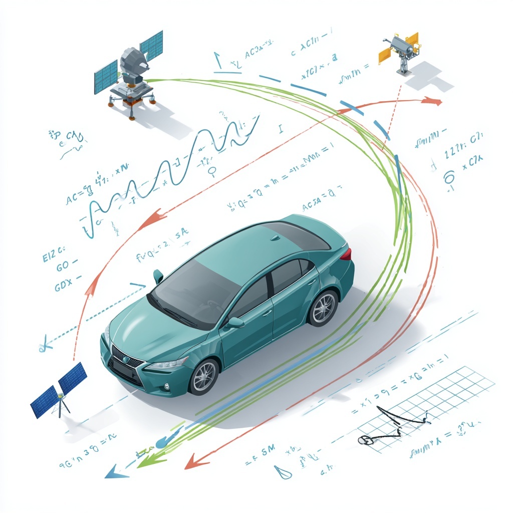 Simulation inertielle de trajectoires de véhicules